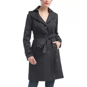 kimi + kai Women's Adel Water-Resistant Hooded Trench Coat L